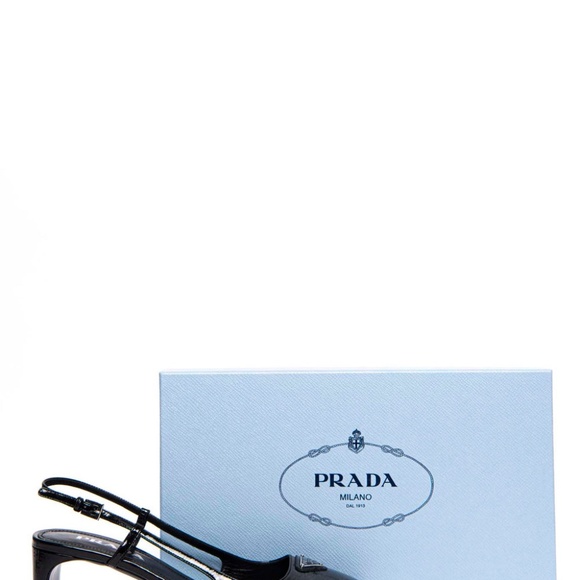 Prada Logo Slingback heels - Picture 5 of 5
